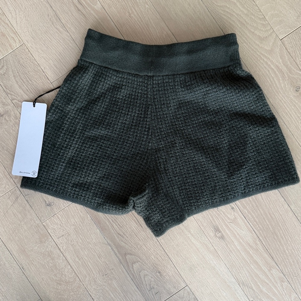 Alo Cashmere Short Size XXS Green - Picture 3 of 4